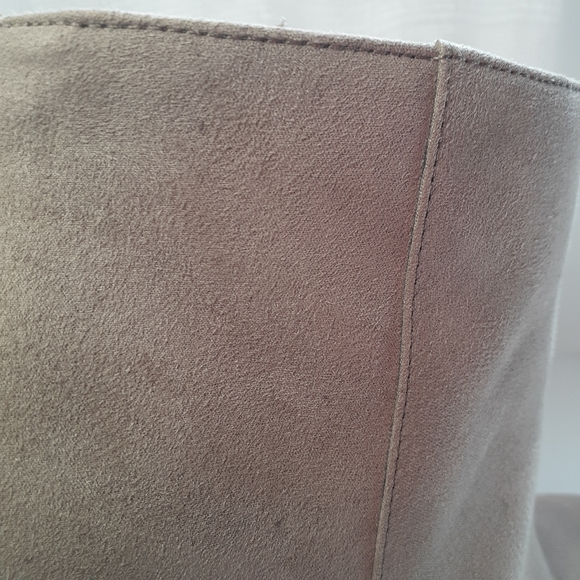 Torrid Taupe Faux Suede High Heels Bootie 9.5W - Picture 10 of 11